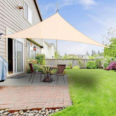 Greenbay Sun Shade Sail Garden Patio Party Sunscreen Awning Canopy 98% UV Block Triangle Cream 2x2x2m 3 Greenbay Sun Shade Sail Garden Patio Party Sunscreen Awning Canopy 98% UV Block Triangle Cream 2x2x2m