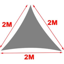 Greenbay Sun Shade Sail Garden Patio Party Sunscreen Awning Canopy 98% UV Block Triangle Cream 2x2x2m 8 Greenbay Sun Shade Sail Garden Patio Party Sunscreen Awning Canopy 98% UV Block Triangle Cream 2x2x2m -Outdoor Furniture Store 16063531 3