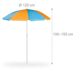 Relaxdays Garden Picnic Table Set, Wood, Play Table, 2x Bench, Parasol, Outdoor Kids Furniture, Colourful -Outdoor Furniture Store 16148486 5