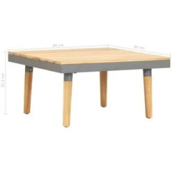 Garden Coffee Table 60x60x31.5 Cm Solid Acacia Wood VidaXL 9 Garden Coffee Table 60x60x31.5 Cm Solid Acacia Wood VidaXL -Outdoor Furniture Store 16759983 3