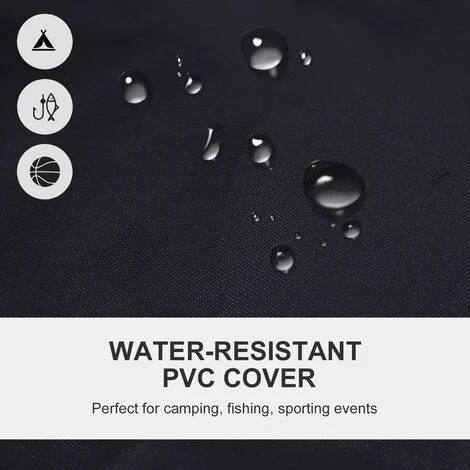 OUTSUNNY Outdoor Folding Camping Fishing Chair W/ Cup Holder, Phone Pocket, Backrest Blue 6 OUTSUNNY Outdoor Folding Camping Fishing Chair W/ Cup Holder, Phone Pocket, Backrest Blue - Image 4