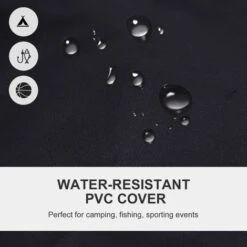 OUTSUNNY Outdoor Folding Camping Fishing Chair W/ Cup Holder, Phone Pocket, Backrest Red -Outdoor Furniture Store 16968428 4