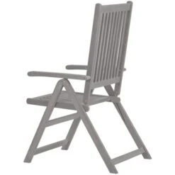 Garden Reclining Chairs 2 Pcs Grey Solid Acacia Wood VidaXL 11 Garden Reclining Chairs 2 Pcs Grey Solid Acacia Wood VidaXL -Outdoor Furniture Store 17078176 5