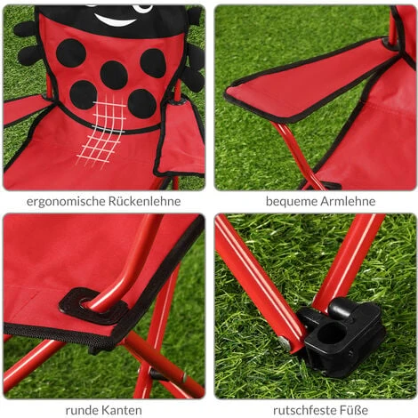 2 X Children's Camping Chair Folding Chair Fishing Chair Folding Chair Garden Chair 6 2 X Children's Camping Chair Folding Chair Fishing Chair Folding Chair Garden Chair - Image 4