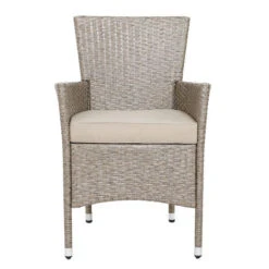 Casaria Florence Poly Rattan Garden Dining Table And Chairs Set Outdoor Patio Conservatory Furniture 8 Seater Beige Black Brown (Beige) -Outdoor Furniture Store 17462647 5