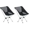 2x Folding Camping Chairs With Carry Bag 54x50x65 Cm Aluminium VidaXL