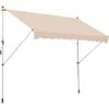 Outsunny 3x1.5m Manual Retractable Patio Awning Floor- To-ceiling Shade Beige 2 Outsunny 3x1.5m Manual Retractable Patio Awning Floor- To-ceiling Shade Beige -Outdoor Furniture Store 17859853 1