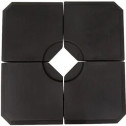 Outsunny Set Of 4 Parasol Base Stand Weights For Cantilever Umbrella Up To 120kg