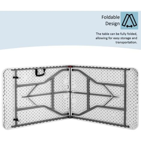 5ft Folding Table Camping Dining Heavy Duty Trestle Garden Outdoor Picnic Party Table 3 5ft Folding Table Camping Dining Heavy Duty Trestle Garden Outdoor Picnic Party Table