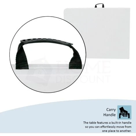 5ft Folding Table Camping Dining Heavy Duty Trestle Garden Outdoor Picnic Party Table 4 5ft Folding Table Camping Dining Heavy Duty Trestle Garden Outdoor Picnic Party Table - Image 2