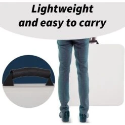 KMS WestWood 4 FT Plastic Folding Table -Outdoor Furniture Store 18019642 5