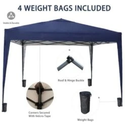KMS BIRCHTREE Pop Up Gazebo 3X3M Blue -Outdoor Furniture Store 18019697 3
