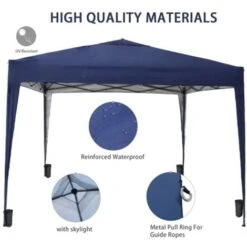 KMS BIRCHTREE Pop Up Gazebo 3X3M Blue -Outdoor Furniture Store 18019697 4