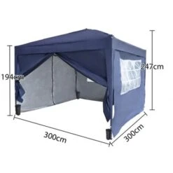 KMS BIRCHTREE Pop Up Gazebo 3X3M Blue -Outdoor Furniture Store 18019697 5