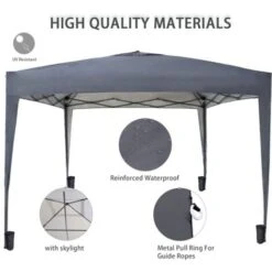 KMS BIRCHTREE Pop Up Gazebo 3X3M Grey -Outdoor Furniture Store 18019700 4