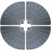 Greenbay Set Of 4 Sector Black Parasol Base Stand Weight For Cantilever & Banana Hanging Umbrellas -Outdoor Furniture Store 18123252 1