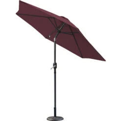 Greenbay 9.5kg Cement Concrete Round Parasol Base Umbrella Stand Weights Garden Outdoor Accessories Rose Pattern Cast Iron Effect -Outdoor Furniture Store 18123255 5