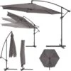 Cantilever Garden Parasol Umbrella 350 Cm - Garden Parasol, Overhanging Parasol, Banana Parasol - Grey 2 Cantilever Garden Parasol Umbrella 350 Cm - Garden Parasol, Overhanging Parasol, Banana Parasol - Grey -Outdoor Furniture Store 18152533 1