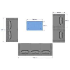 YAKOE VANCOUVER 7 SEATER RATTAN GARDEN SOFA SET IN BLACK WITH FITTING COVER 9 YAKOE VANCOUVER 7 SEATER RATTAN GARDEN SOFA SET IN BLACK WITH FITTING COVER -Outdoor Furniture Store 18248298 4