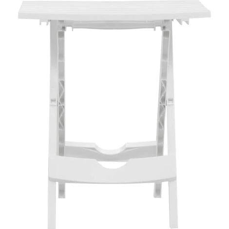 Folding Garden Table 45.5x38.5x50 Cm White VidaXL 6 Folding Garden Table 45.5x38.5x50 Cm White VidaXL - Image 4