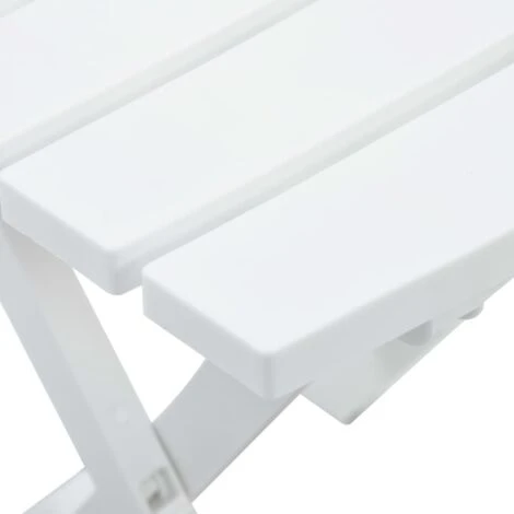 Folding Garden Table 45.5x38.5x50 Cm White VidaXL 7 Folding Garden Table 45.5x38.5x50 Cm White VidaXL - Image 5