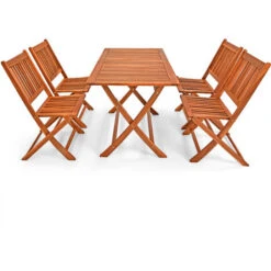 Sydney Wooden Garden Dining Table And Chairs Set 4 Seater FSC®-Certified Acacia Wood 5pcs 4 Chairs 1 Table Foldable Wood Patio Outdoor Furniture 11 Sydney Wooden Garden Dining Table And Chairs Set 4 Seater FSC®-Certified Acacia Wood 5pcs 4 Chairs 1 Table Foldable Wood Patio Outdoor Furniture -Outdoor Furniture Store 18456851 5
