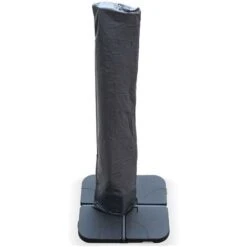 Luce Parasol Cover With Zip And Fastener, 3x4m, Black