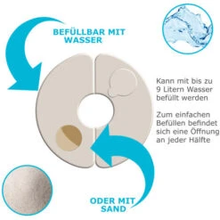 Deuba Gazebo Stand Weights 4 Pieces Set Mounting 9 Deuba Gazebo Stand Weights 4 Pieces Set Mounting -Outdoor Furniture Store 18578274 3