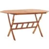 Folding Garden Table 135x85x75 Cm Solid Acacia Wood VidaXL