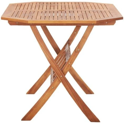 Folding Garden Table 135x85x75 Cm Solid Acacia Wood VidaXL 6 Folding Garden Table 135x85x75 Cm Solid Acacia Wood VidaXL - Image 4
