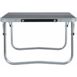 Folding Camping Table Grey Aluminium 60x40 Cm VidaXL -Outdoor Furniture Store 18804635 4