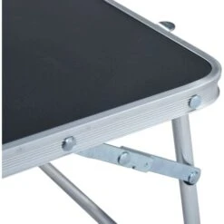 Folding Camping Table Grey Aluminium 60x40 Cm VidaXL -Outdoor Furniture Store 18804635 5