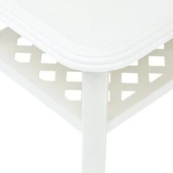 Coffee Table White 90x60x46 Cm Plastic VidaXL -Outdoor Furniture Store 18804876 5