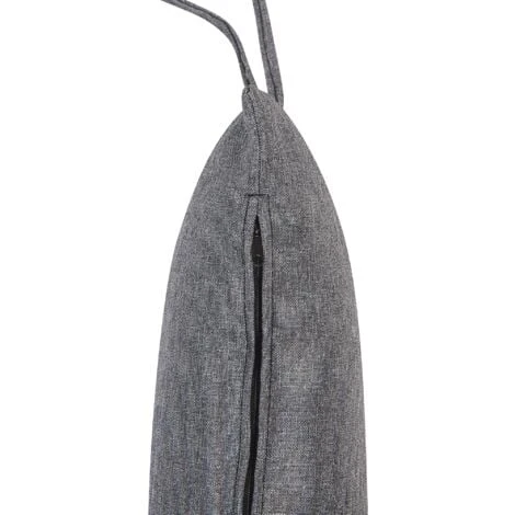 Boho Grey Hanging Chair Without Stand Indoor-Outdoor Wicker Egg Shape Casoli 6 Boho Grey Hanging Chair Without Stand Indoor-Outdoor Wicker Egg Shape Casoli - Image 4