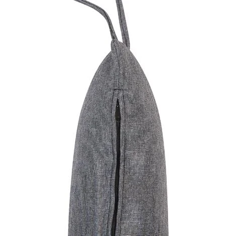 Boho Rattan Hanging Chair Without Stand Indoor-Outdoor Wicker Curved Grey Pineto 6 Boho Rattan Hanging Chair Without Stand Indoor-Outdoor Wicker Curved Grey Pineto - Image 4