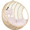 Boho Beige Rattan Hanging Chair Without Stand Indoor-Outdoor Wicker Round Aspio -Outdoor Furniture Store 18827673 1