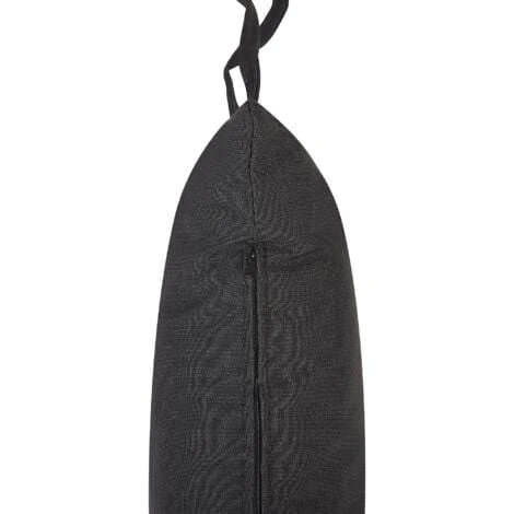 Boho Black Rattan Hanging Chair No Stand Indoor-Outdoor Wicker Egg Shape Tollo 6 Boho Black Rattan Hanging Chair No Stand Indoor-Outdoor Wicker Egg Shape Tollo - Image 4