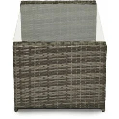 Evre Rattan Garden Furniture Weave Wicker Sofa Set Conservatory Set Grey Roma -Outdoor Furniture Store 19168147 4