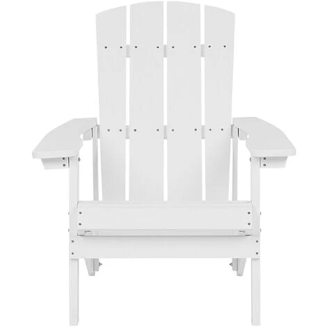 Outdoor Lounger Chair White Plastic Wood For Patio Yard Adirondack 6 Outdoor Lounger Chair White Plastic Wood For Patio Yard Adirondack - Image 4