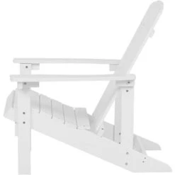 Outdoor Lounger Chair White Plastic Wood For Patio Yard Adirondack 11 Outdoor Lounger Chair White Plastic Wood For Patio Yard Adirondack -Outdoor Furniture Store 19223674 5
