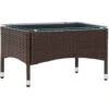 Coffee Table Brown 60x40x36 Cm Poly Rattan VidaXL -Outdoor Furniture Store 19314701 1