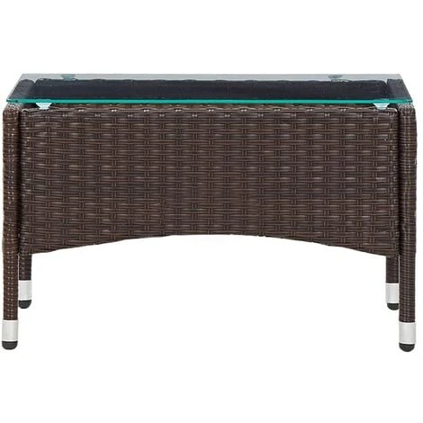 Coffee Table Brown 60x40x36 Cm Poly Rattan VidaXL 4 Coffee Table Brown 60x40x36 Cm Poly Rattan VidaXL - Image 2