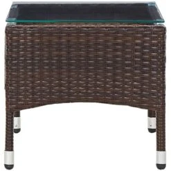 Coffee Table Brown 60x40x36 Cm Poly Rattan VidaXL 10 Coffee Table Brown 60x40x36 Cm Poly Rattan VidaXL -Outdoor Furniture Store 19314701 4