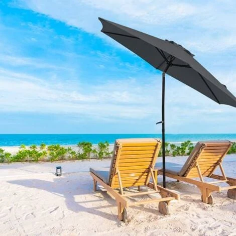 KMS BIRCHTREE 2.5M Aluminium Garden Parasol BT-GP01 Grey 3 KMS BIRCHTREE 2.5M Aluminium Garden Parasol BT-GP01 Grey