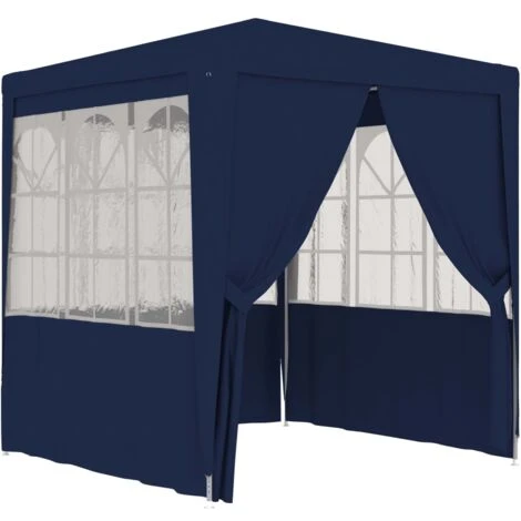 Professional Party Tent With Side Walls 2x2 M Blue 90 G/m² VidaXL 3 Professional Party Tent With Side Walls 2x2 M Blue 90 G/m² VidaXL