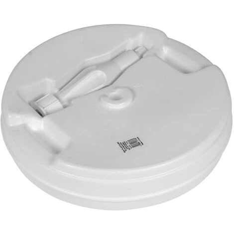 Parasol Base Plastic White EDA 4 Parasol Base Plastic White EDA - Image 2