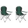 Hyfive Deluxe Folding Padded Camping Chairs High Back - Multiple Colours - Green (2 Chairs) 2 Hyfive Deluxe Folding Padded Camping Chairs High Back - Multiple Colours - Green (2 Chairs) -Outdoor Furniture Store 19670356 1