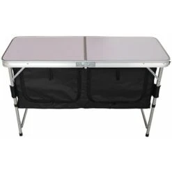 Charles Bentley Odyssey Camping Storage Table Portable Low Side Shelf