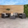 Charles Bentley Shaf Diva Comfort Lounge Set Includes Sofa, Armchairs & Table