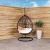 Charles Bentley Garden Rattan Hanging Swing Chair -Outdoor Furniture Store 1989307 1